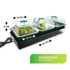 Elektrische Vensterbankkas Met Waterreservoir -GroenLeven elektrische kweekset 1674116048 4 600