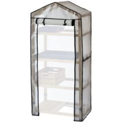 Vegtrug Kweekkas Met Houten Frame - 4 Rekken -GroenLeven kweekkas vegtrug 4 rekken 1625039832 3 600