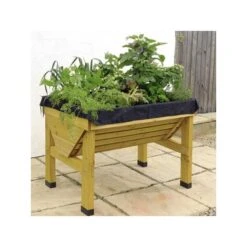 Vegtrug Verhoogde Kweektafel - 1 × 0,8 × 0,8 M -GroenLeven vegtrug 1 m 1484054491 3 600