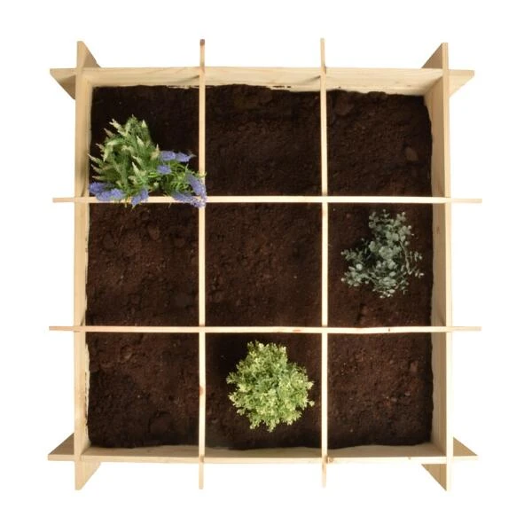 ESSCHERT DESIGN Vierkante Meter Tuin In Hout - 150 L 4 ESSCHERT DESIGN Vierkante Meter Tuin In Hout - 150 L - Afbeelding 2