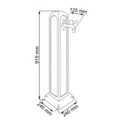 Waterzuil Met Kraan En Aansluiting - Zwart 13 Waterzuil Met Kraan En Aansluiting - Zwart -GroenLeven waterzuil zwart 1549709948 4 600